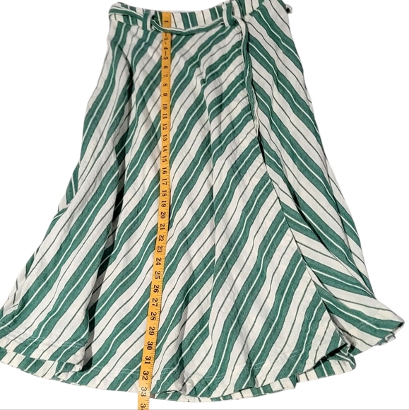 Anthropologie Maeve Franconia Striped Wrap Maxi Skirt Size 6P - Picture 3 of 8